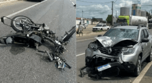 MOTOCICLISTA É ATINGIDO POR VIATURA E MORRE EM MOSSORÓ